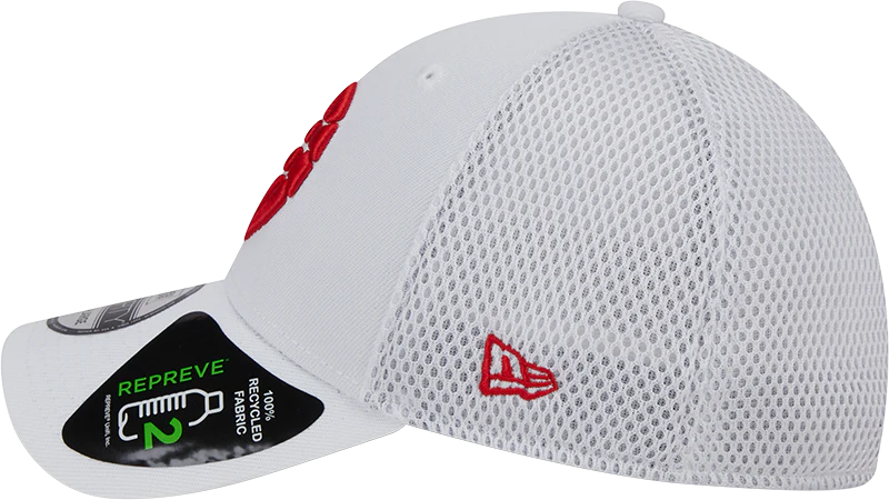39THIRTY Part Logo Game Day Flex Hat - WHITE - Image 5