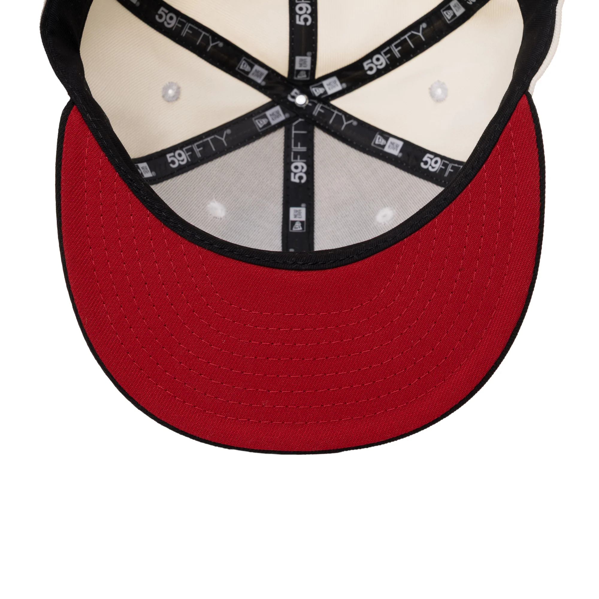 59FIFTY Primary Logo Fitted Hat - WHITE - Image 4