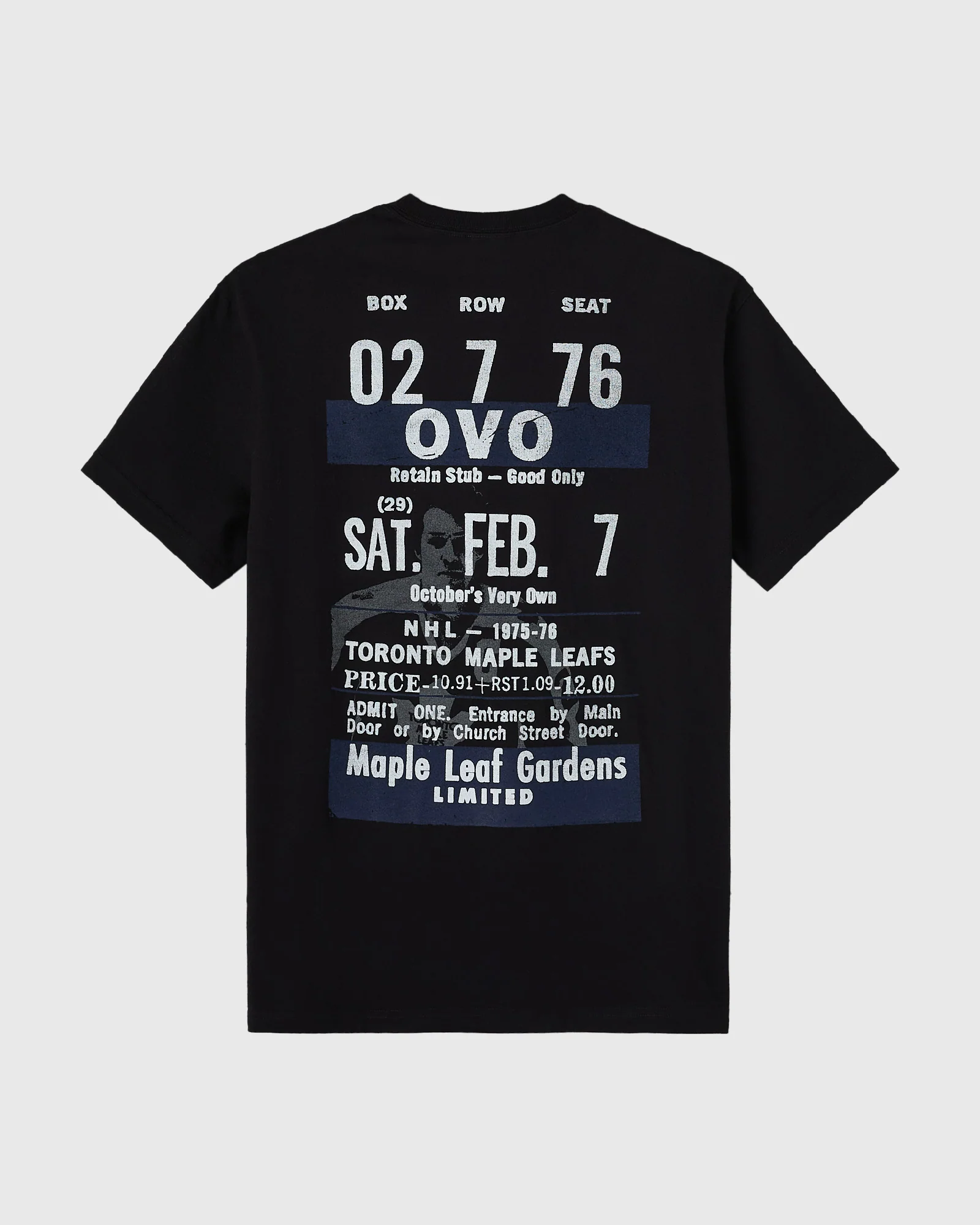 OVO X TML Darryl Sittler T-Shirt - BLACK - Image 3