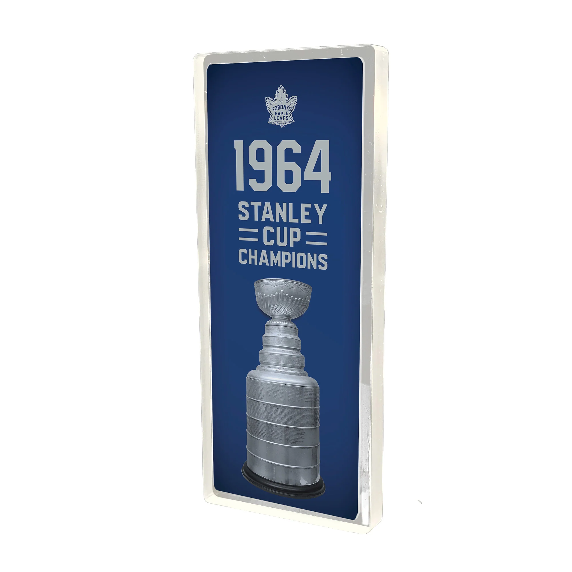 Plexi Glass Stanley Cup Banner - 1964