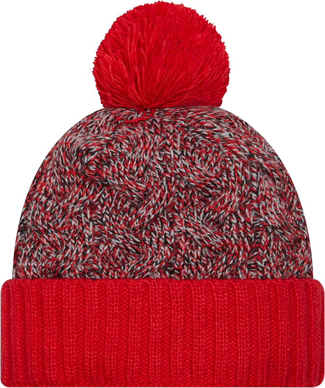 Team Marl Knit Cuffed Pom Toque - Image 2