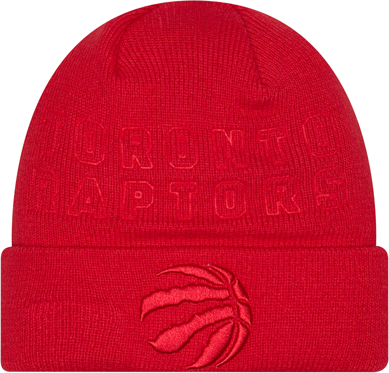 Tonal Logo Cuffed Toque - RED