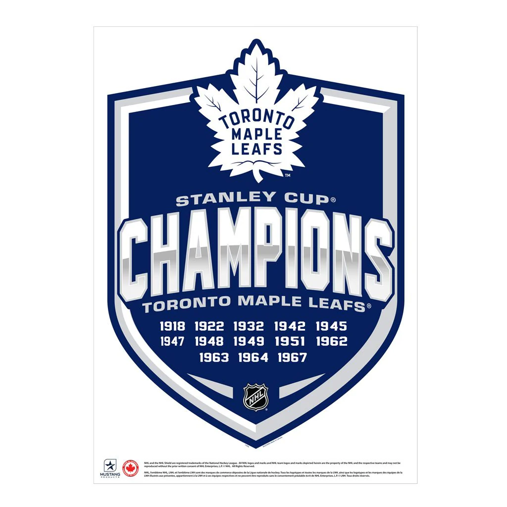 Toronto Maple Leafs 16"x22" Repositionable Shield Decal - Image 2