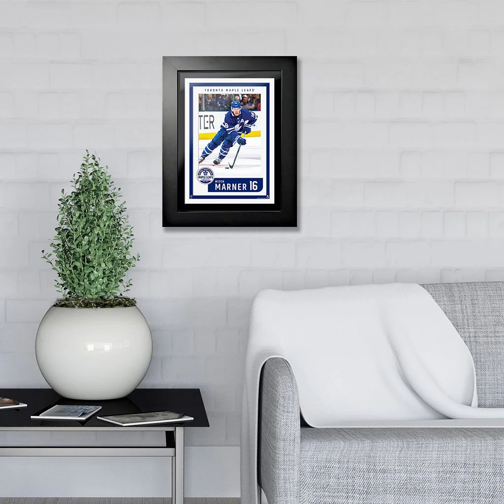 Toronto Maple Leafs Mitch Marner 12x16 Block Design - Home Jersey - Image 3